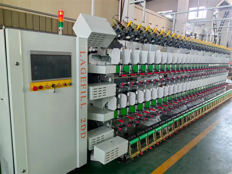 Two Roller Two Empty Bobbins Fancy Twisting Machine factory